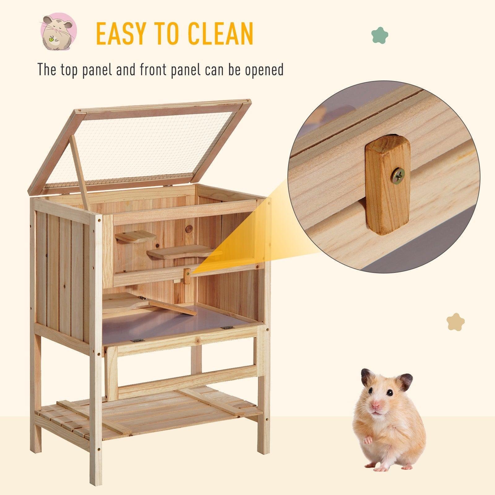 PawHut Hamster Cage: Spacious and Sturdy Living Space for Pets - ALL4U RETAILER LTD