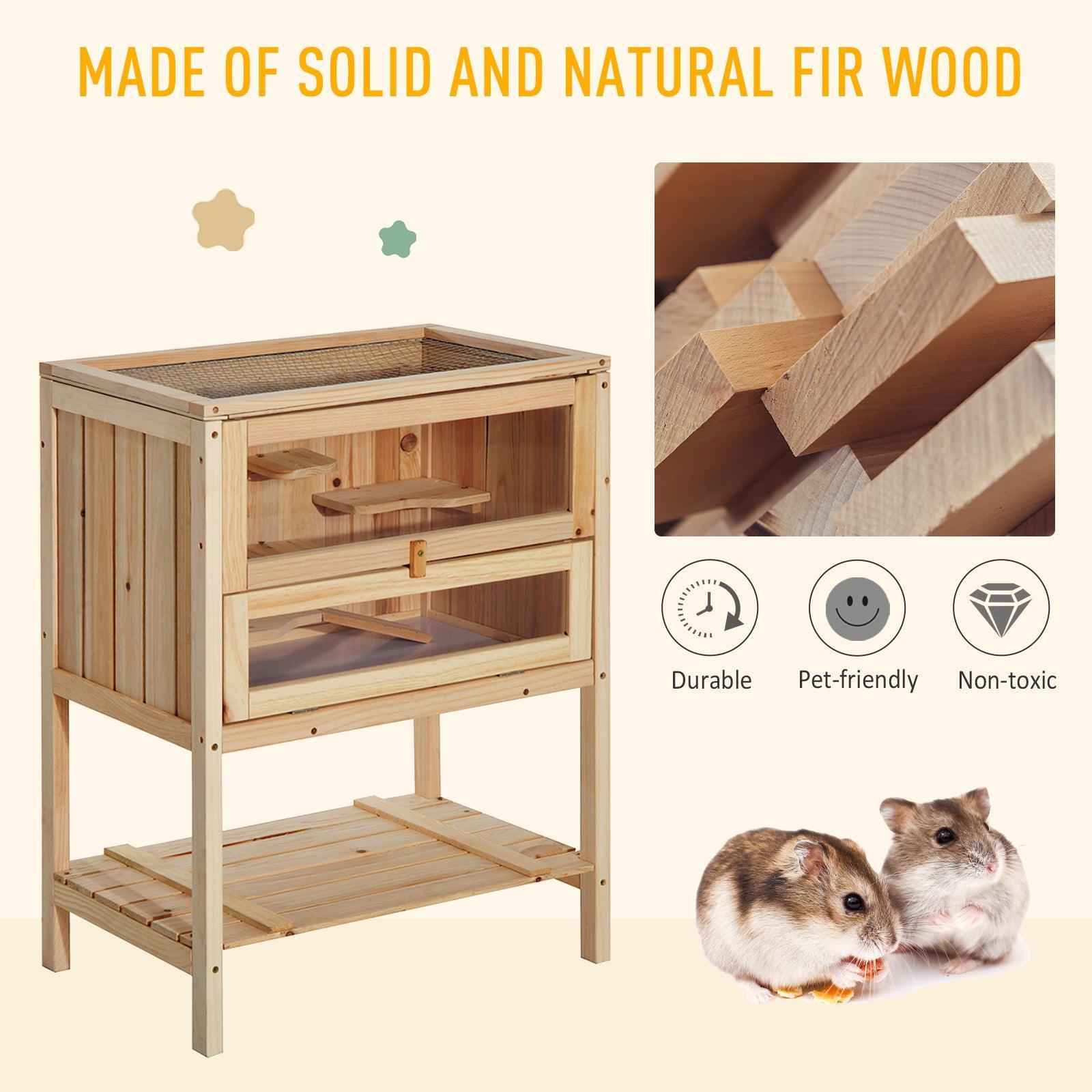 PawHut Hamster Cage: Spacious and Sturdy Living Space for Pets - ALL4U RETAILER LTD