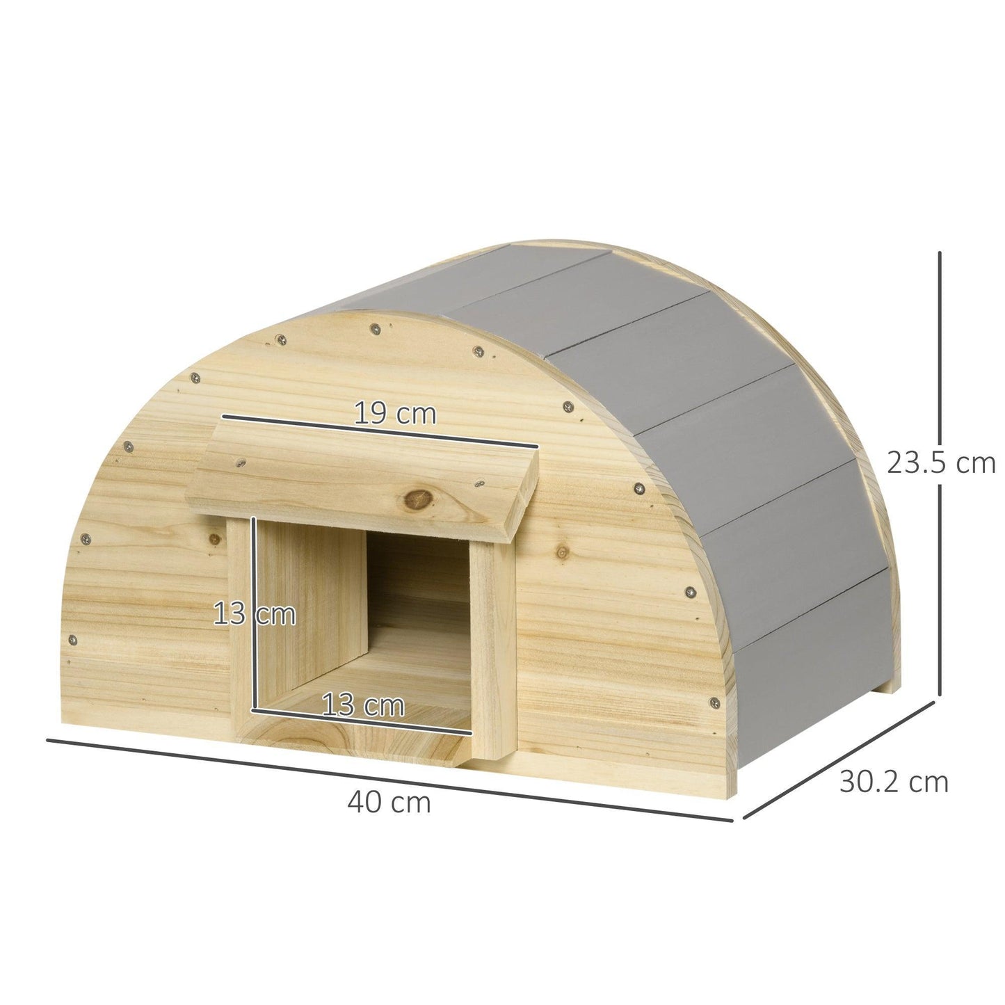 PawHut Hedgehog House, 2 Door Small Animal Shelter - ALL4U RETAILER LTD