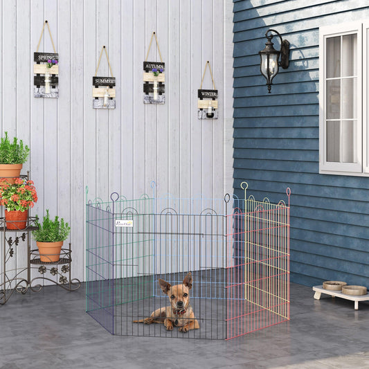 PawHut Hexagon Pet Playpen: Metal Fence for Dogs - ALL4U RETAILER LTD