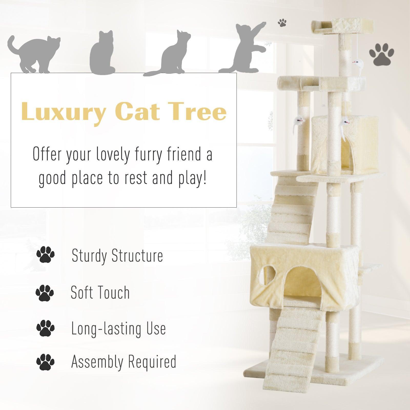 PawHut Multi-Level Cat Activity Centre - ALL4U RETAILER LTD