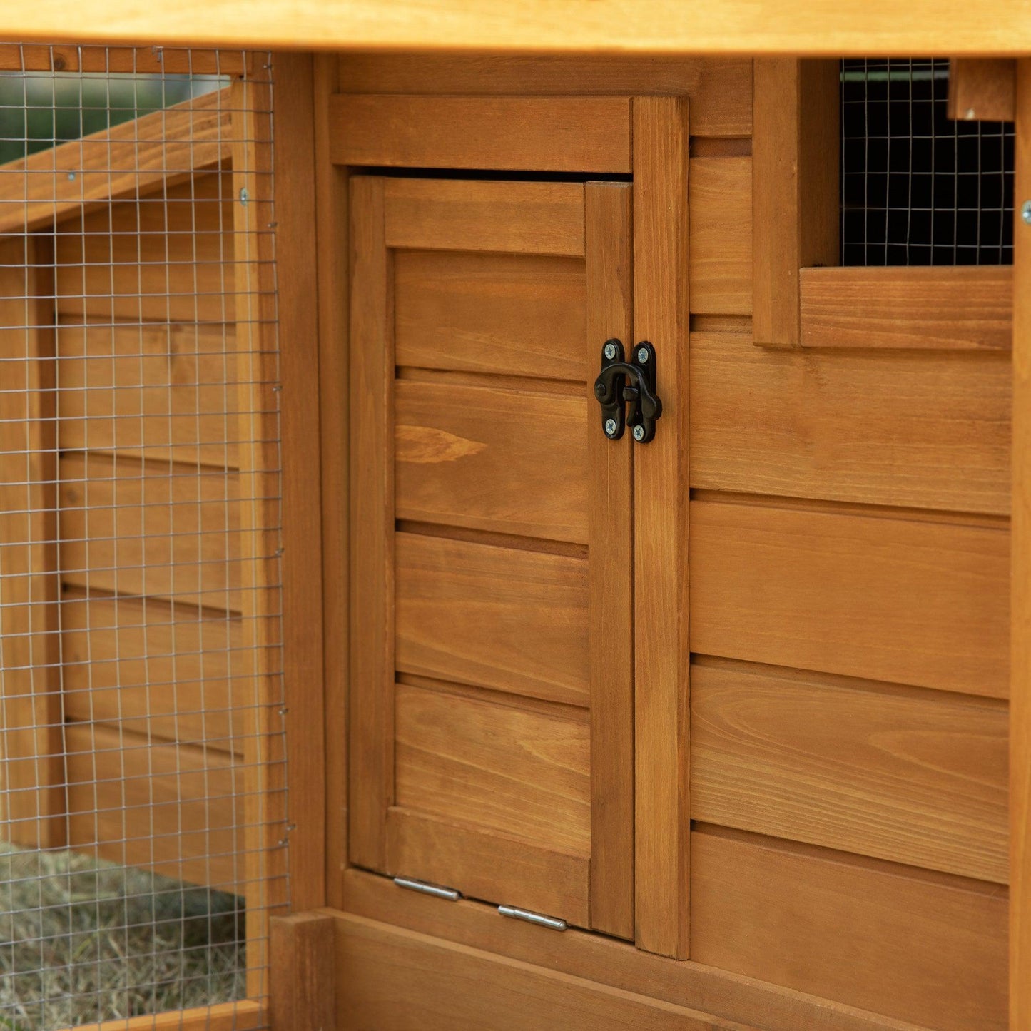 PawHut Outdoor Chicken Coop with Nesting Box & Run - ALL4U RETAILER LTD