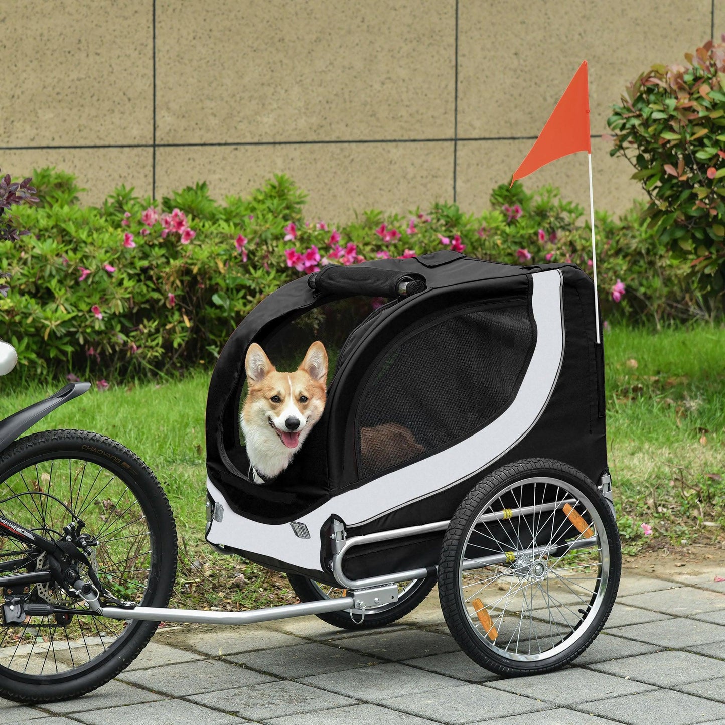 PawHut Pet Bicycle Trailer: Water Resistant & Stylish - ALL4U RETAILER LTD