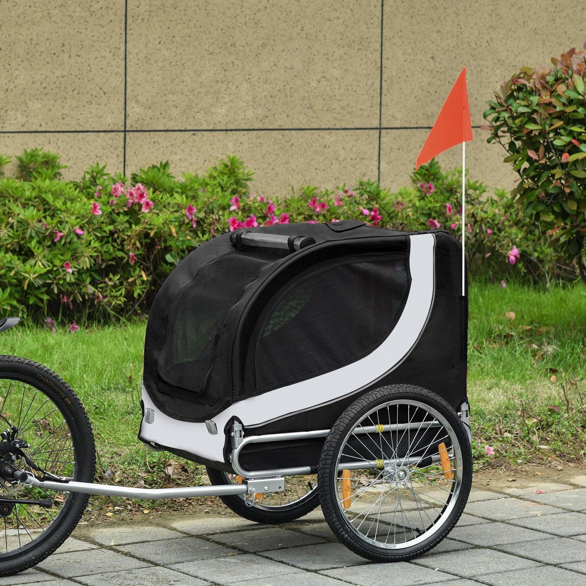 PawHut Pet Bicycle Trailer: Water Resistant & Stylish - ALL4U RETAILER LTD