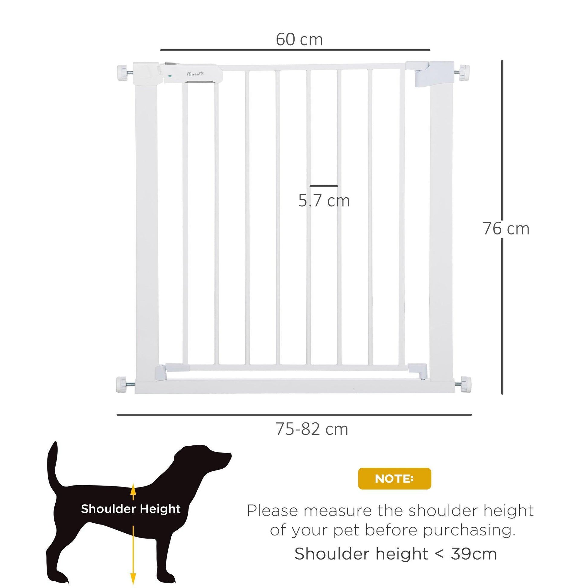 PawHut Pet Gate - Adjustable Safety Fence - ALL4U RETAILER LTD