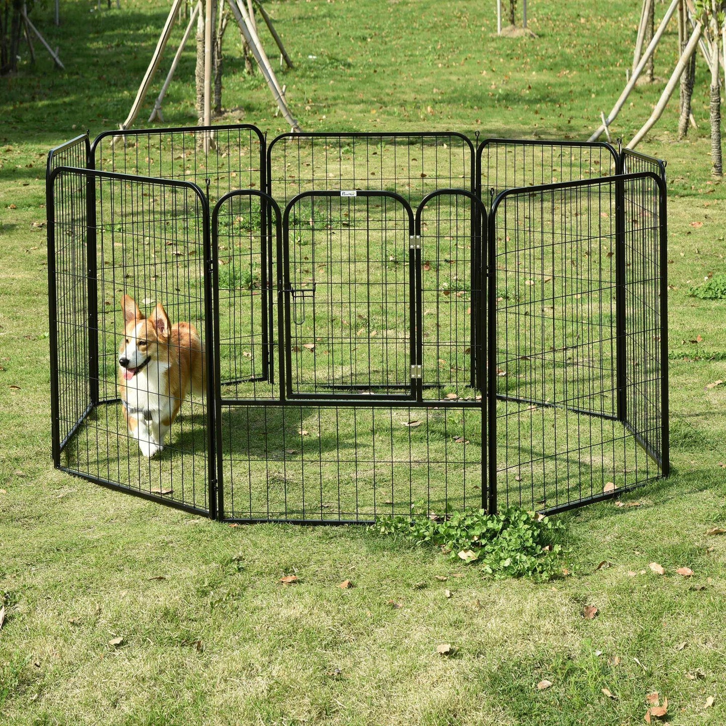 PawHut Pet Playpen: Durable 8-Panel Enclosure - ALL4U RETAILER LTD