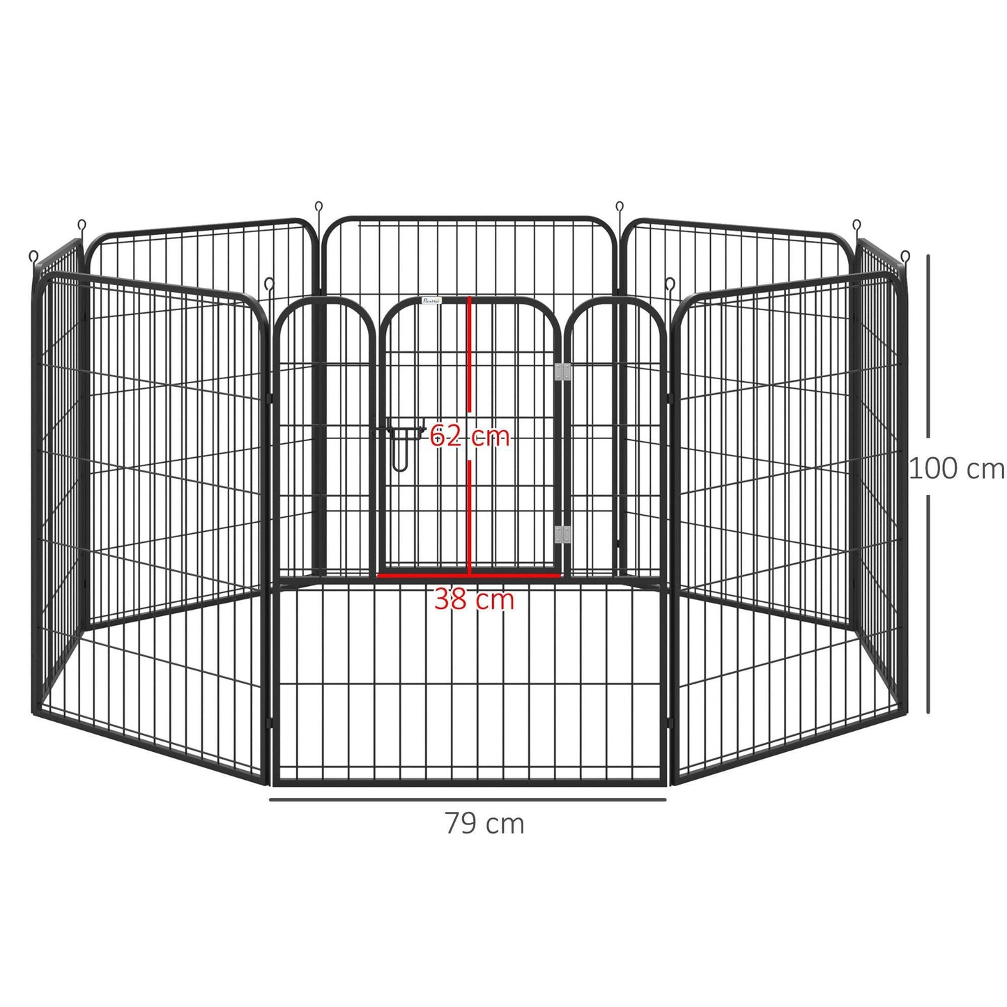 PawHut Pet Playpen: Durable 8-Panel Enclosure - ALL4U RETAILER LTD