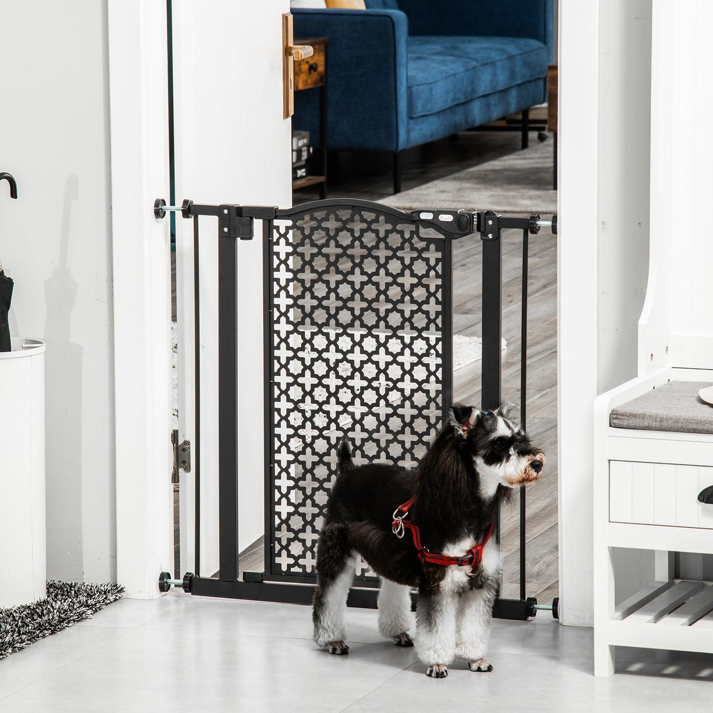 PawHut Pet Safety Gate: Easy and Secure - ALL4U RETAILER LTD