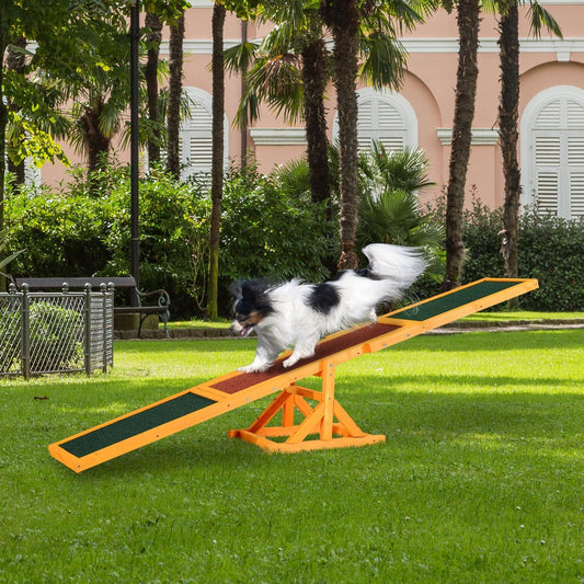 PawHut Pet Seesaw: 1.8m Dog Agility Toy - ALL4U RETAILER LTD