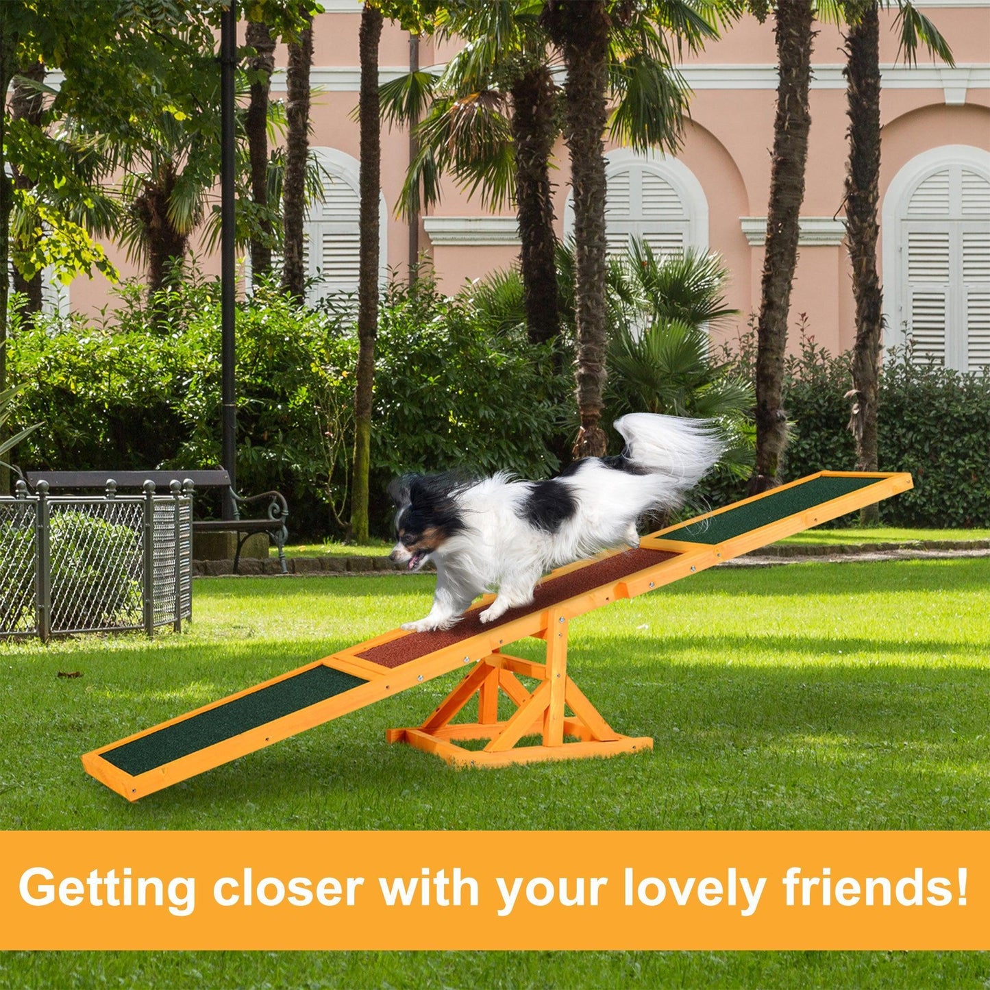 PawHut Pet Seesaw: 1.8m Dog Agility Toy - ALL4U RETAILER LTD