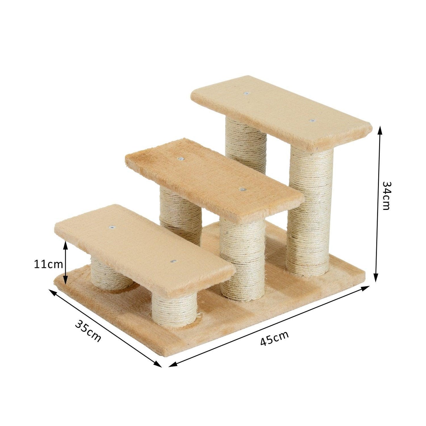 PawHut Pet Steps - Easy Climb Stairs for Dogs & Cats - ALL4U RETAILER LTD