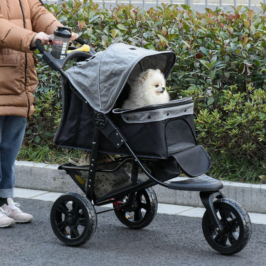 PawHut Pet Stroller: Compact & Convenient - ALL4U RETAILER LTD