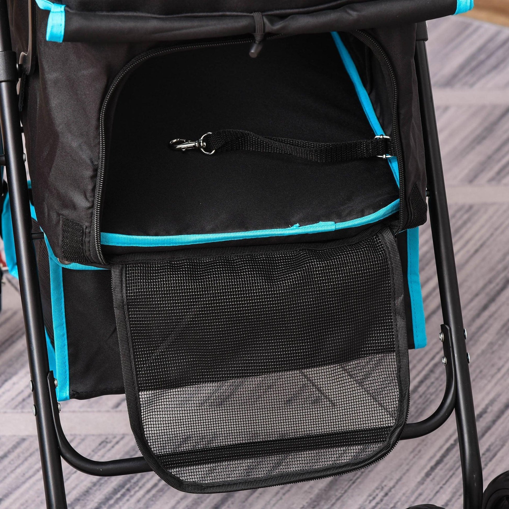 PawHut Pet Stroller: Easy-Fold Travel Pushchair - ALL4U RETAILER LTD