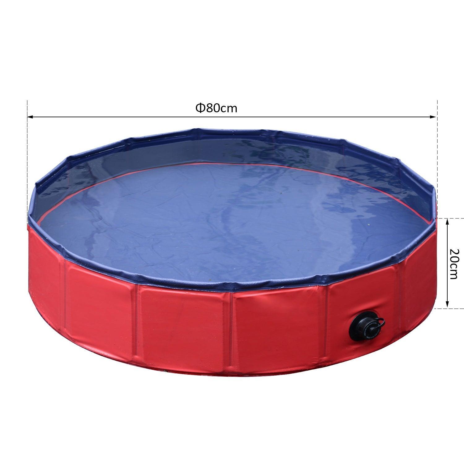 PawHut Pet Swimming Pool in Red - ALL4U RETAILER LTD