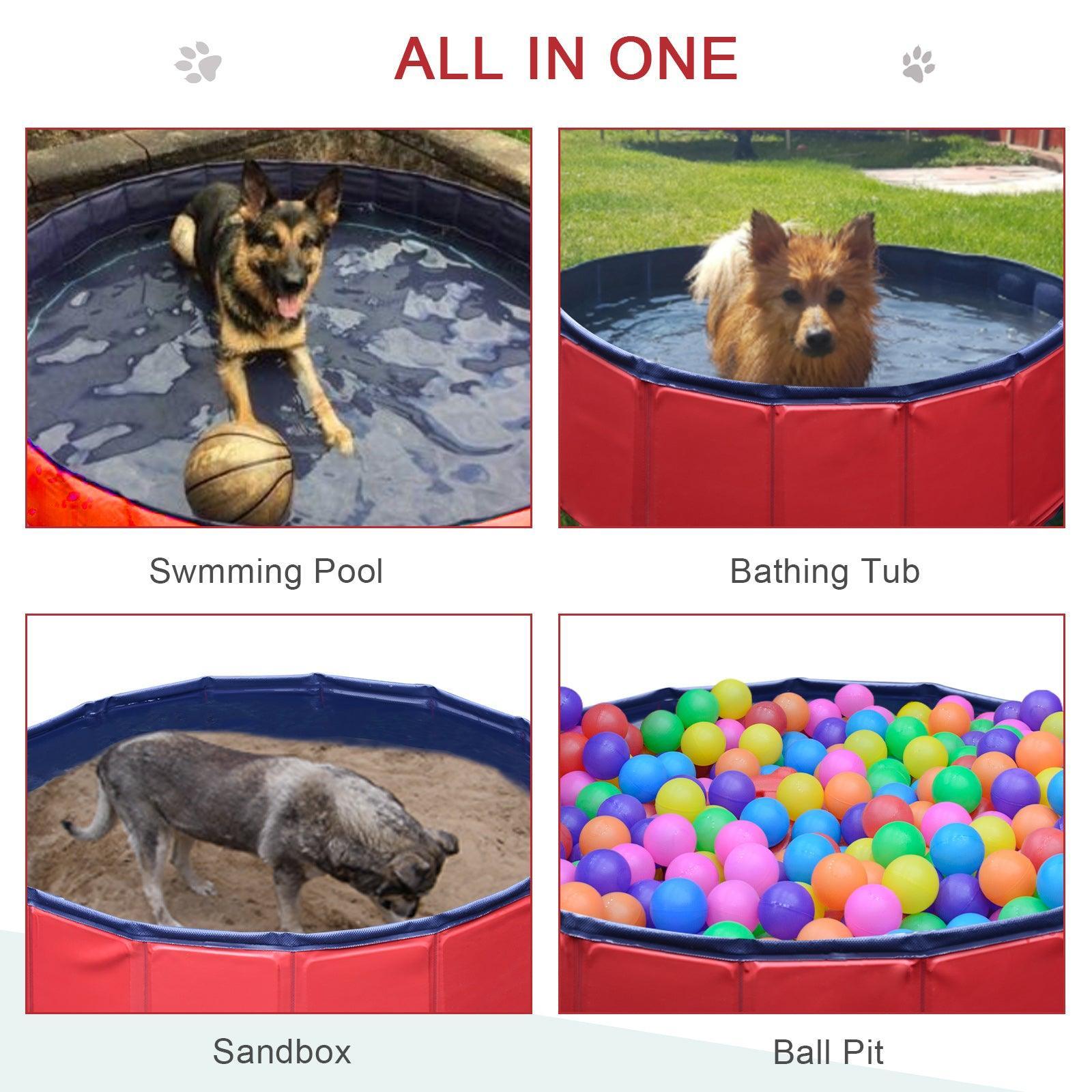 PawHut Pet Swimming Pool in Red - ALL4U RETAILER LTD