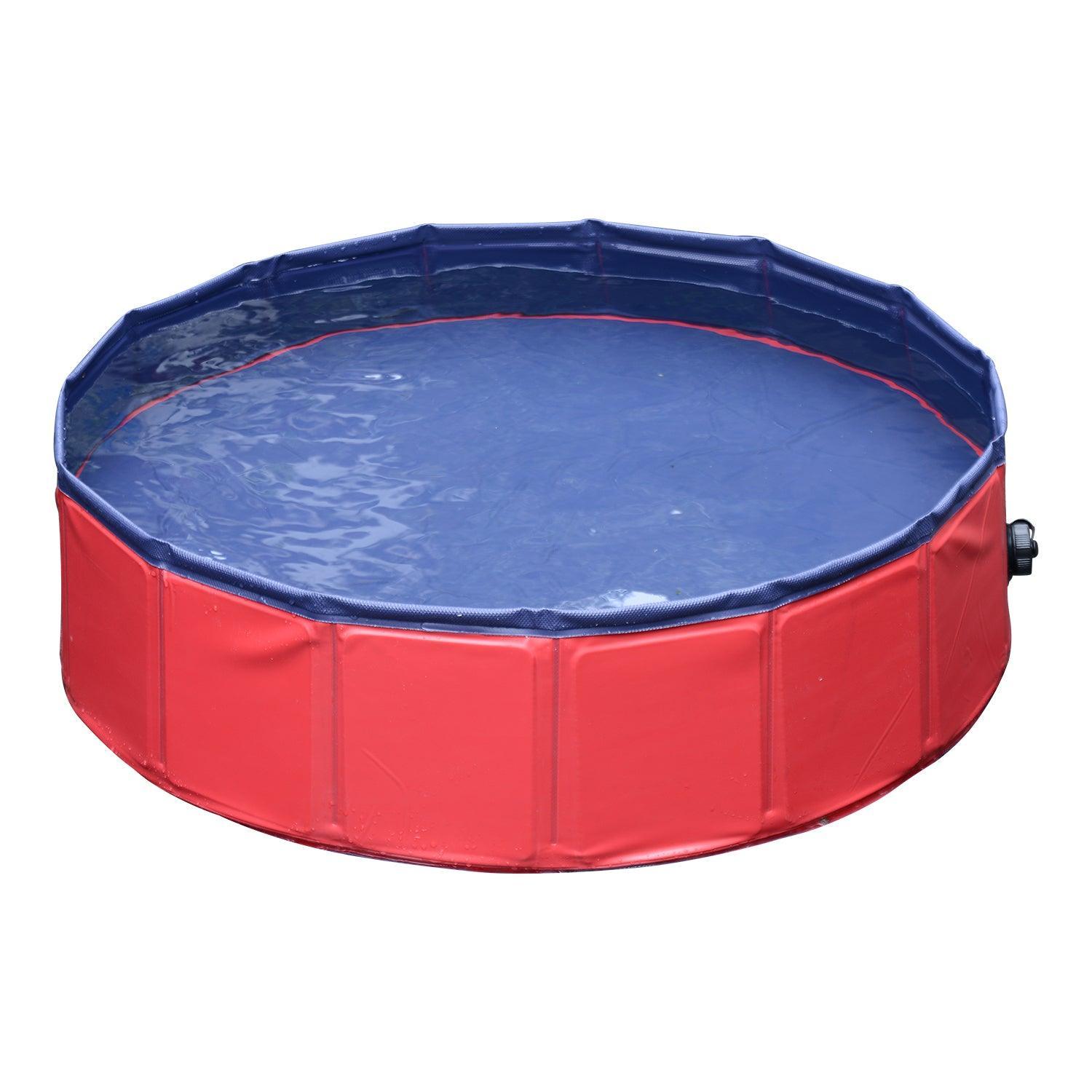 PawHut Pet Swimming Pool in Red - ALL4U RETAILER LTD