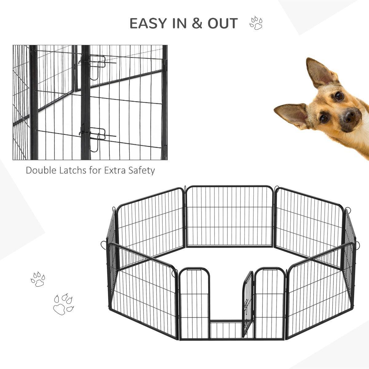 PawHut Portable Pet Playpen - Small (60x80cm) - ALL4U RETAILER LTD