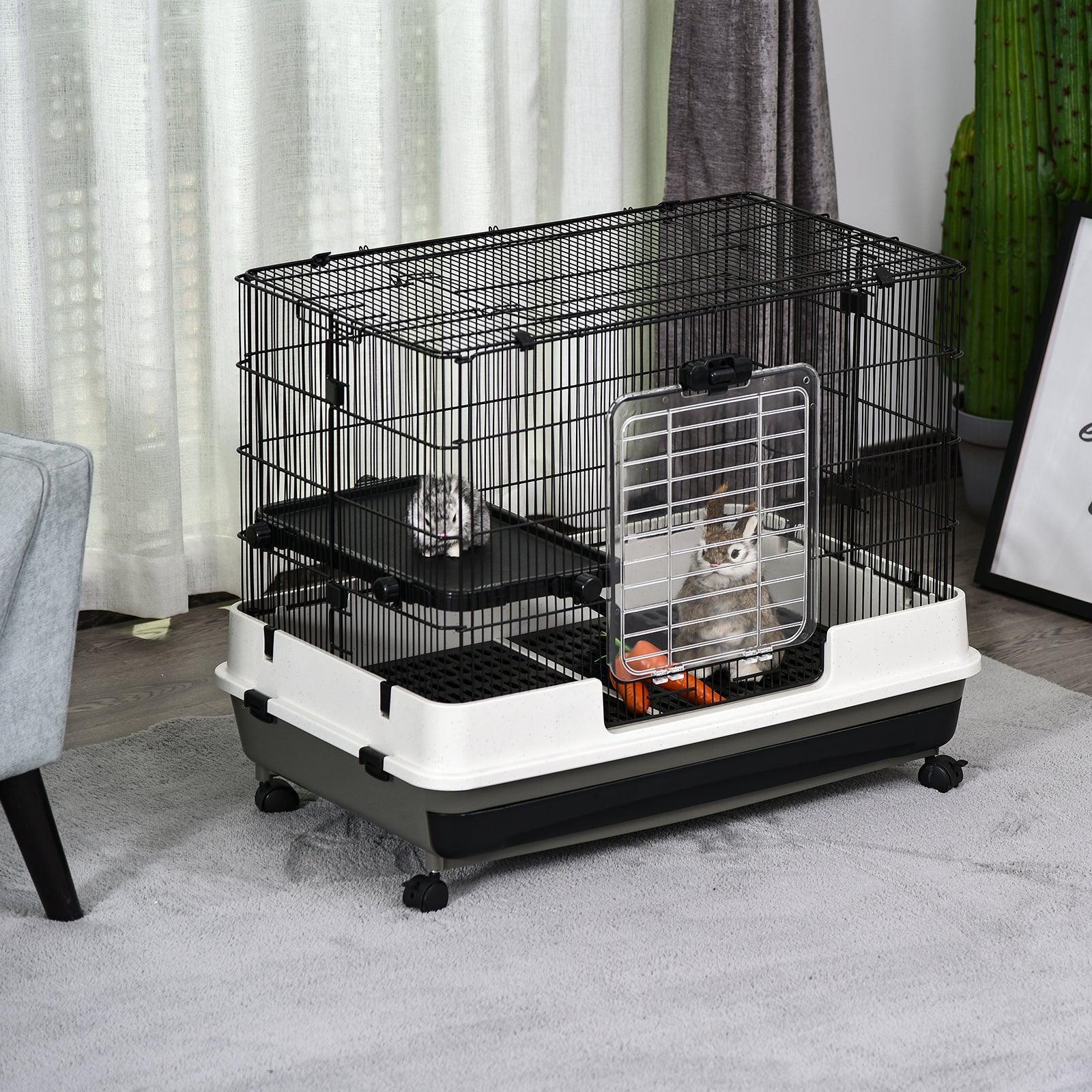 PawHut Rabbit Cage - Small Animal Haven - ALL4U RETAILER LTD