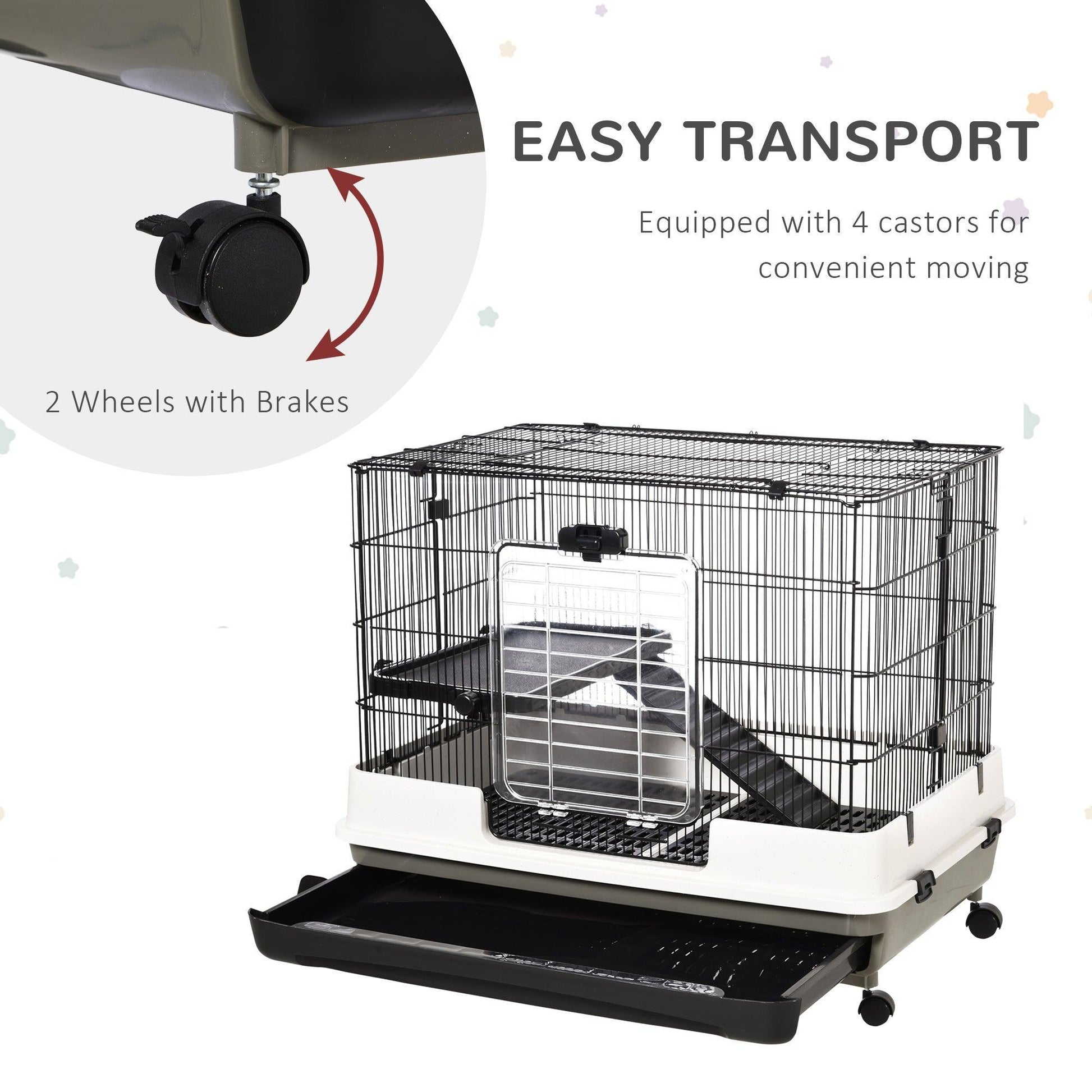 PawHut Rabbit Cage - Small Animal Haven - ALL4U RETAILER LTD