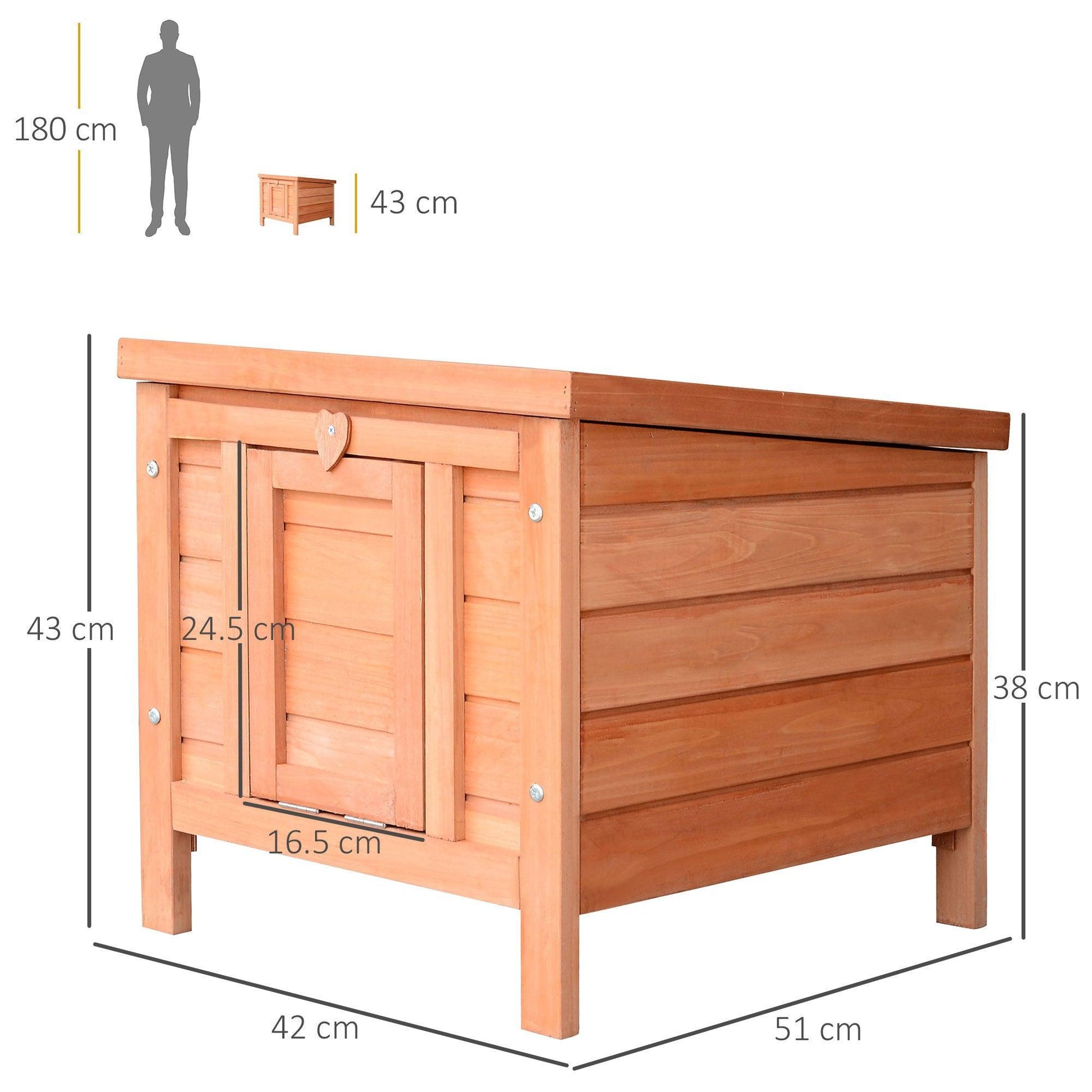 PawHut Rabbit Hutch Cage Natural - ALL4U RETAILER LTD