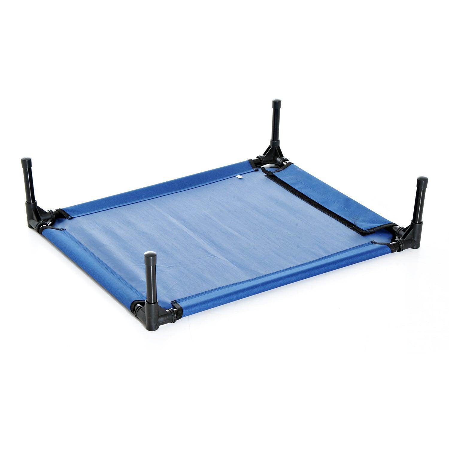 PawHut Raised Dog Bed - Portable and Blue - ALL4U RETAILER LTD