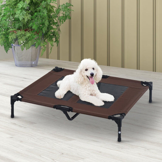 PawHut Raised Dog Bed - Portable & Cooling Cot - ALL4U RETAILER LTD