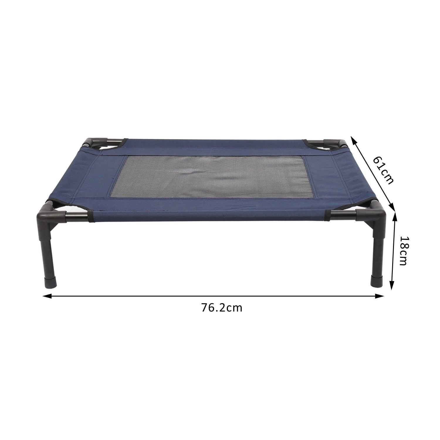 PawHut Raised Dog Cat Bed - Blue - ALL4U RETAILER LTD