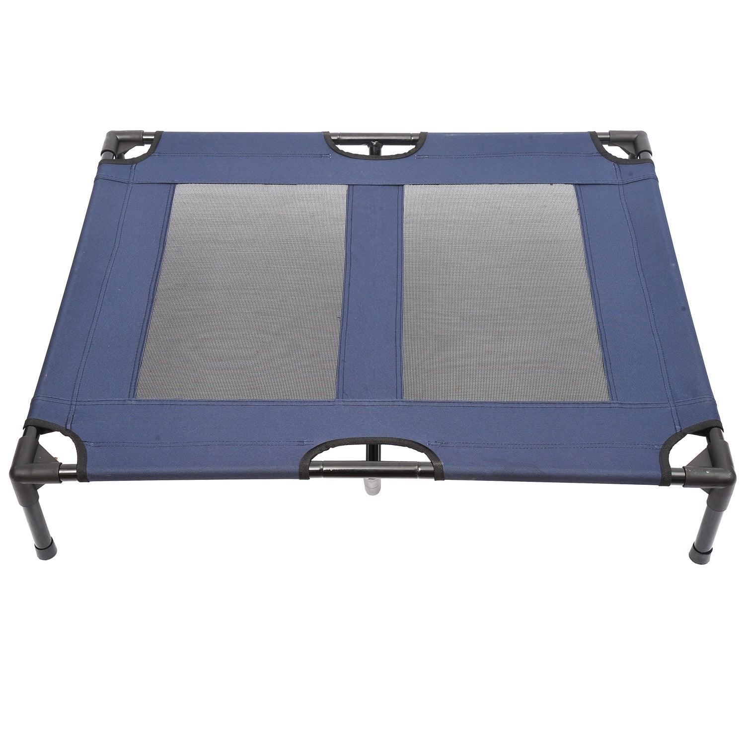 PawHut Raised Pet Bed in Blue – Comfortable and Large Design - ALL4U RETAILER LTD