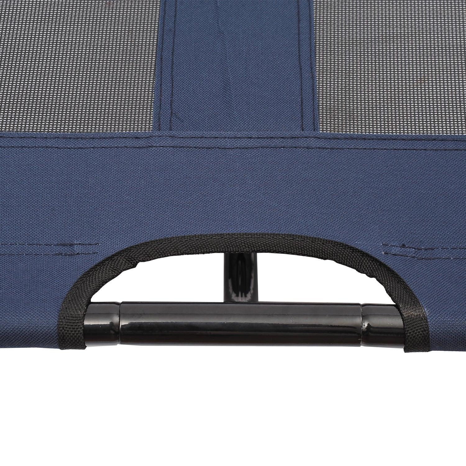 PawHut Raised Pet Bed in Blue – Comfortable and Large Design - ALL4U RETAILER LTD