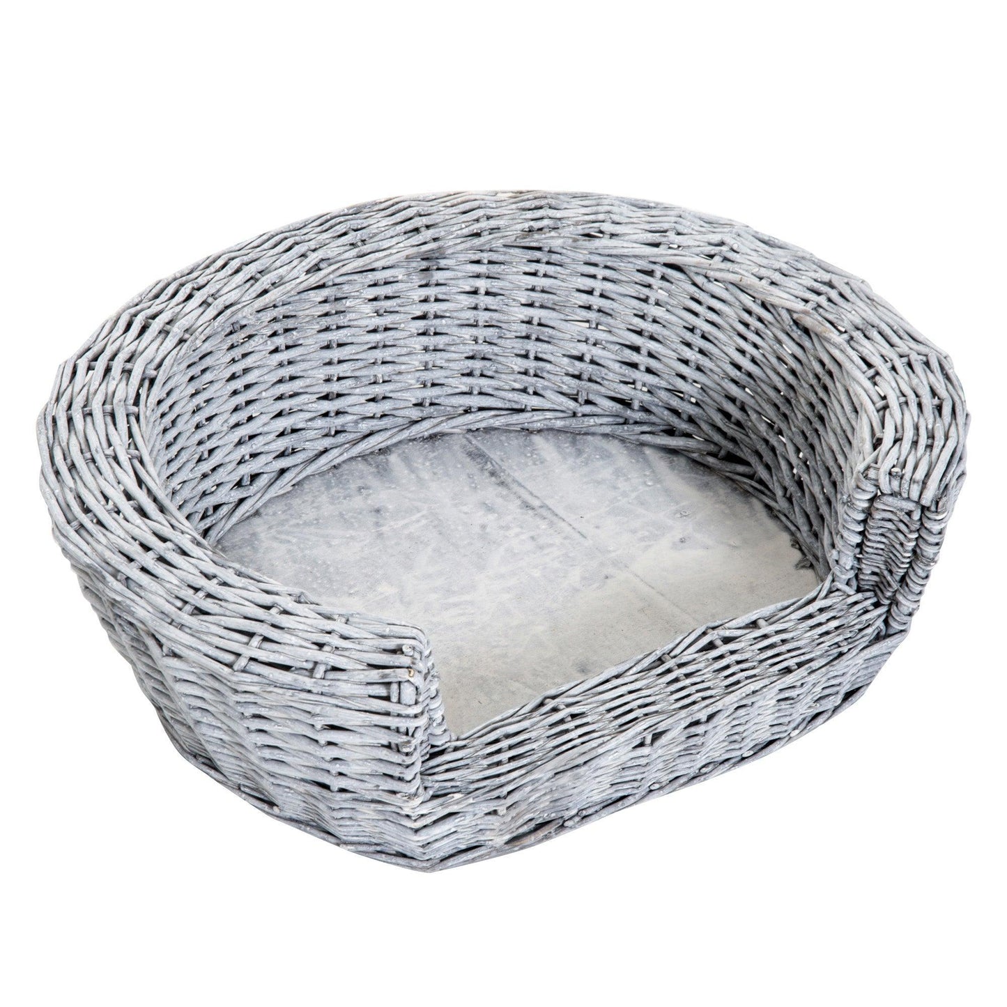 PawHut Rattan Pet Sofa Bed, Grey - ALL4U RETAILER LTD