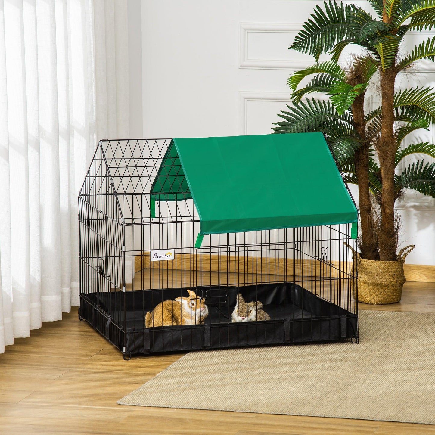 PawHut Small Animal Habitat - Leaking-Free, Safe, and Secure - ALL4U RETAILER LTD