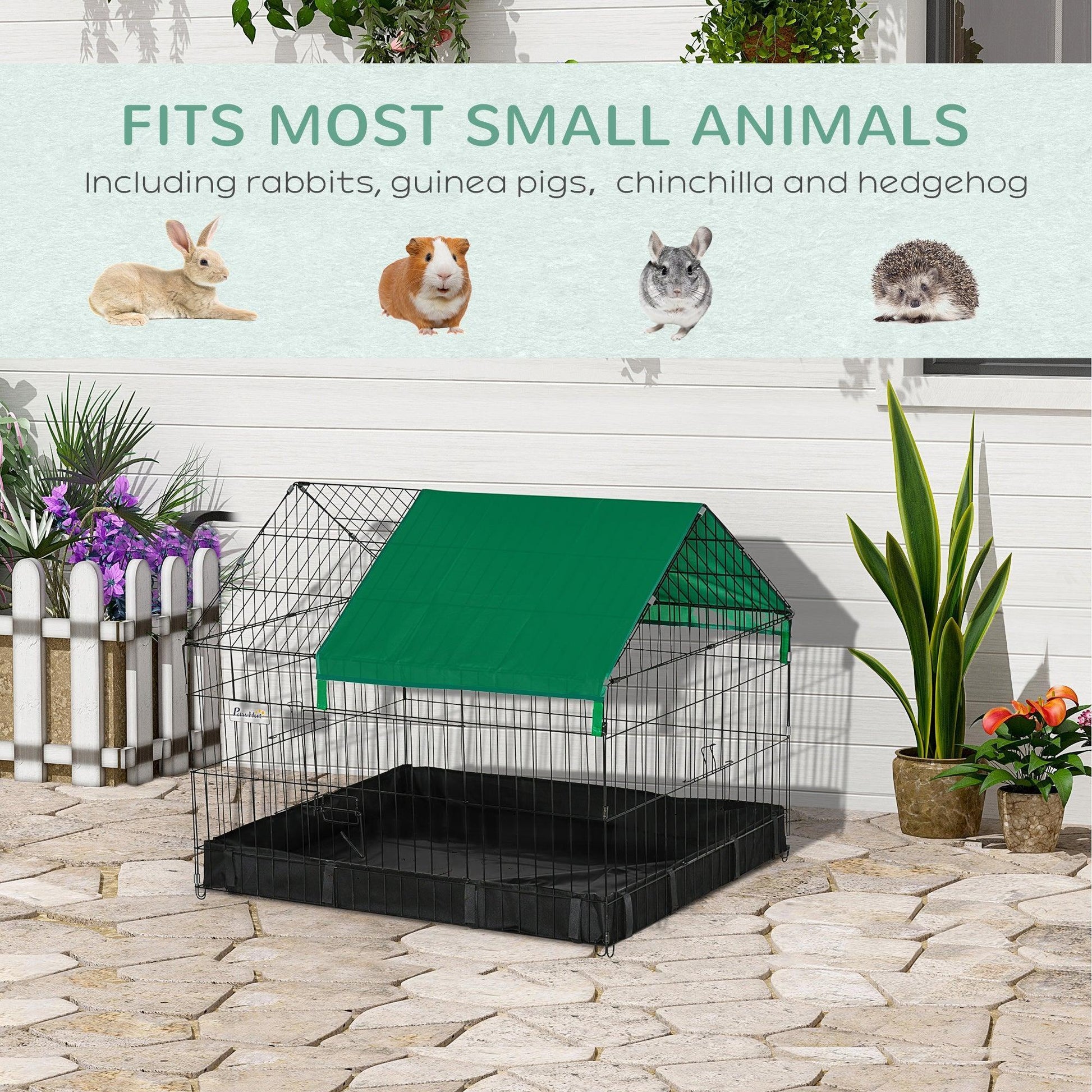 PawHut Small Animal Habitat - Leaking-Free, Safe, and Secure - ALL4U RETAILER LTD