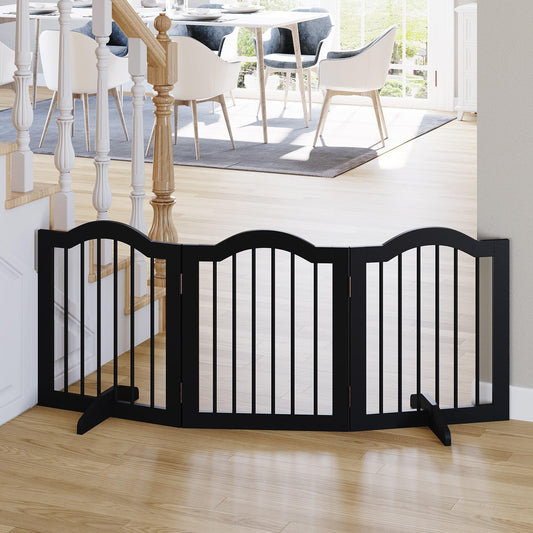 PawHut Small Dog Gate: Foldable Panel with Support Feet - ALL4U RETAILER LTD