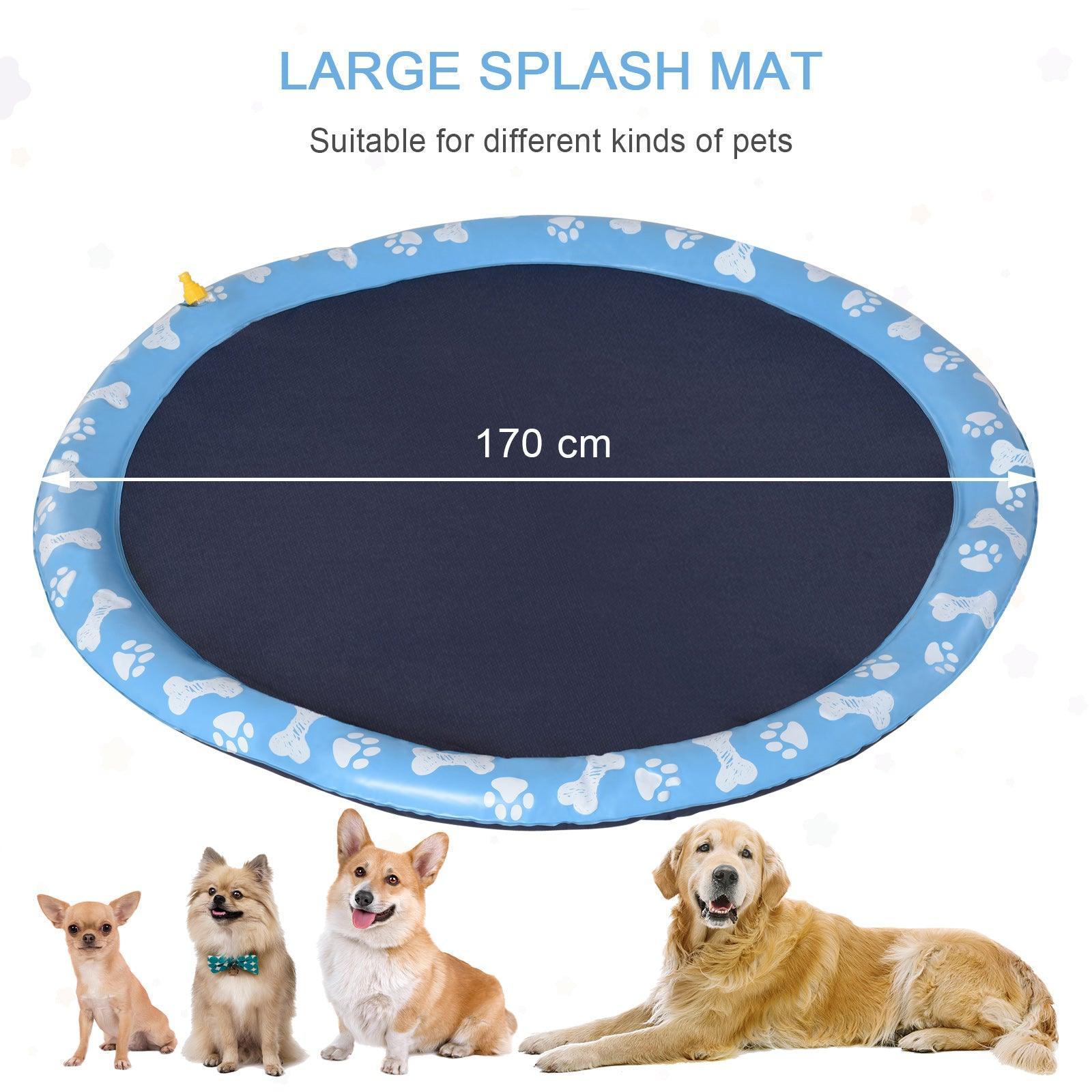 PawHut Splash Pad: Pet Water Fun - ALL4U RETAILER LTD