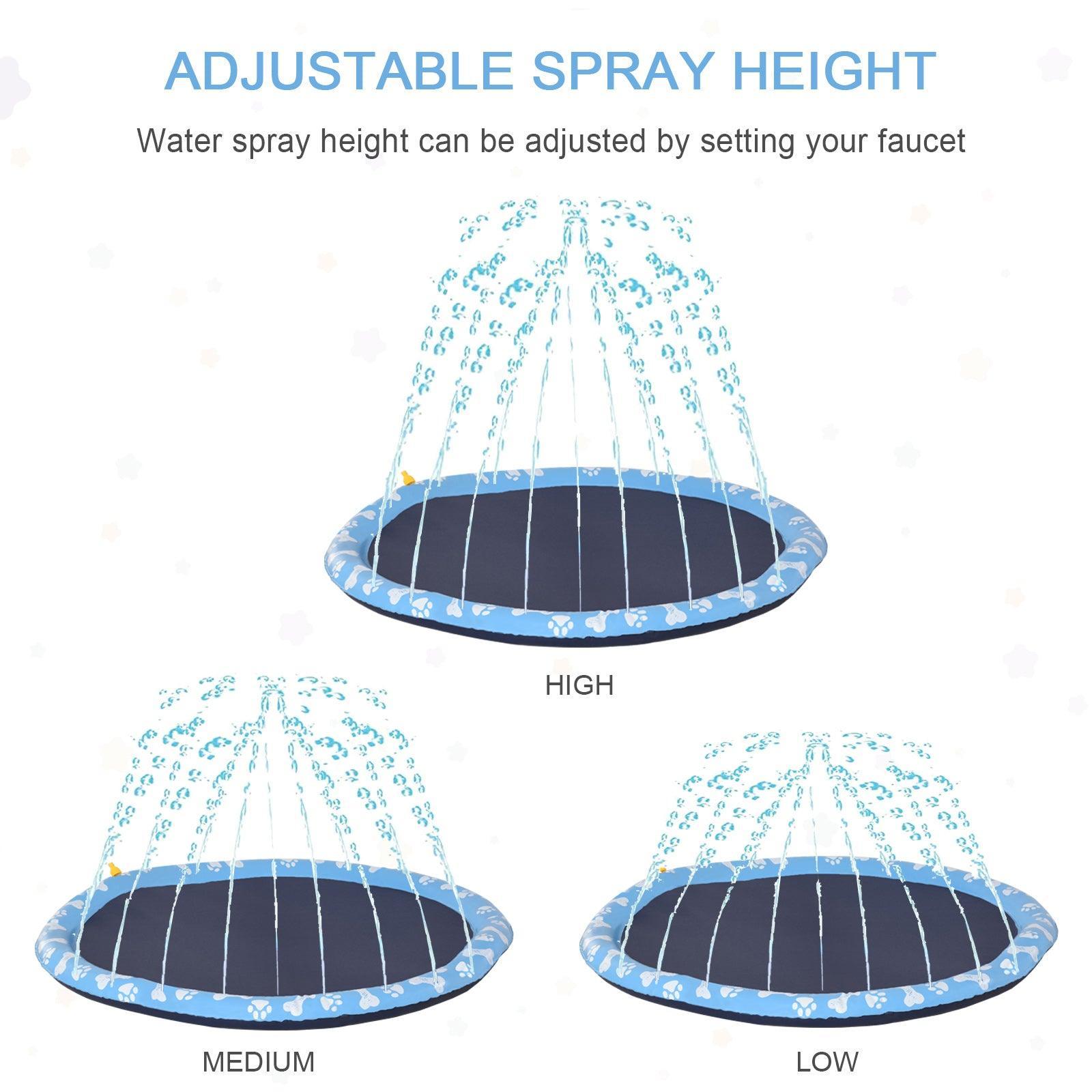 PawHut Splash Pad: Pet Water Fun - ALL4U RETAILER LTD