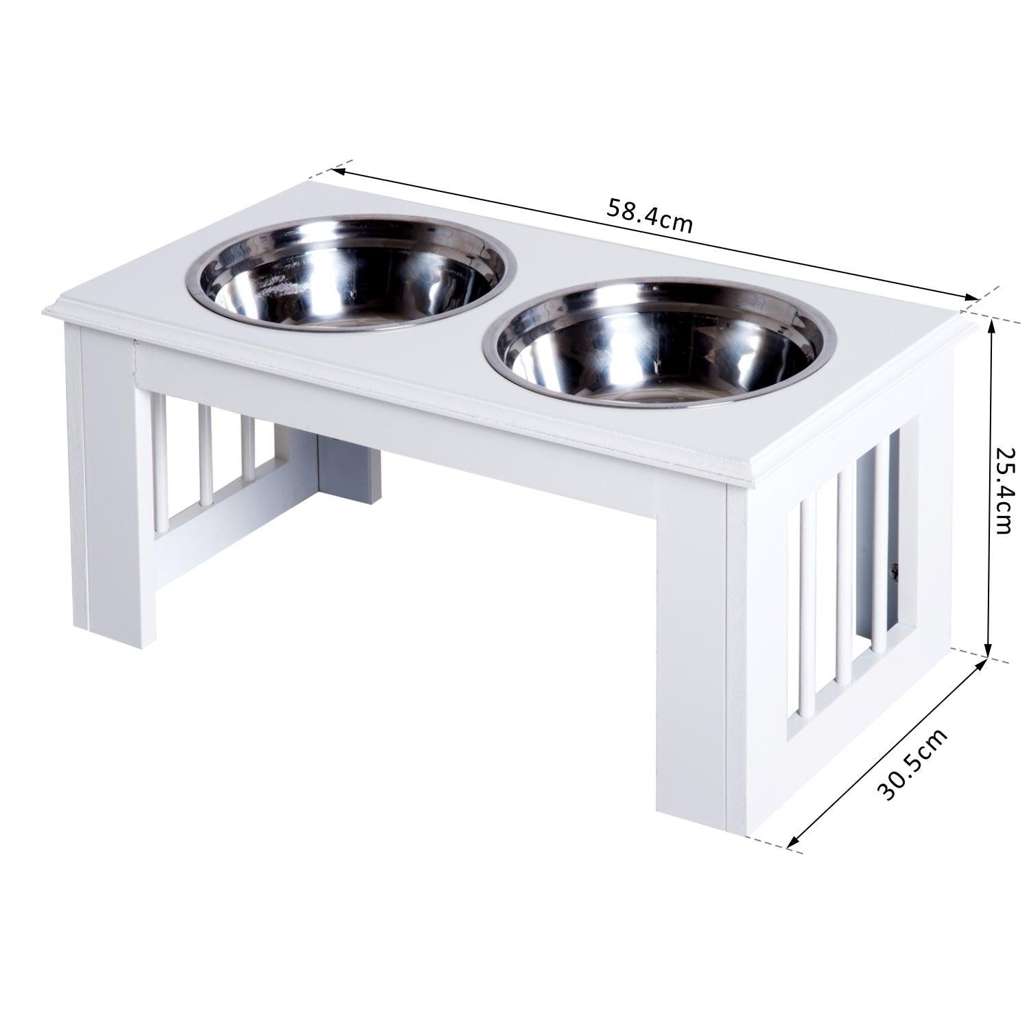 PawHut Stainless Steel Pet Feeder - Compact & Elegant - ALL4U RETAILER LTD