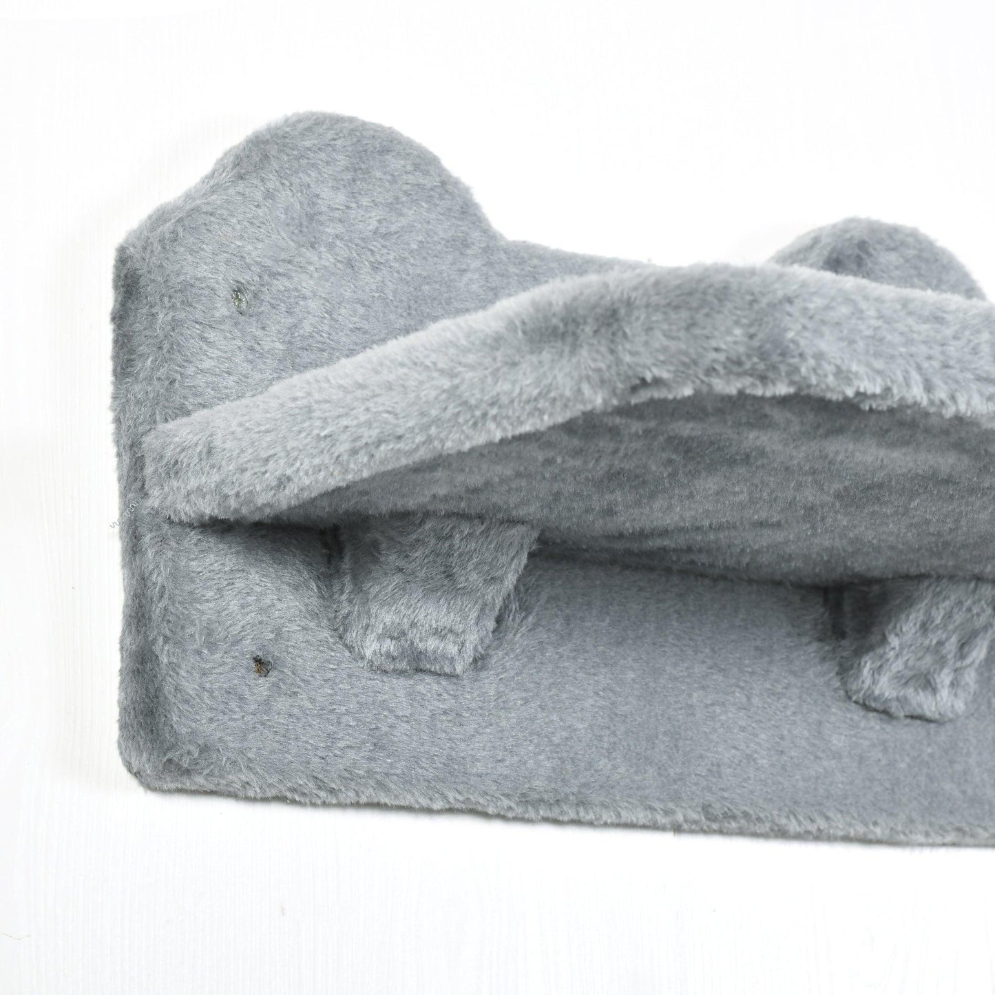 PawHut Wall-Mounted Cat Shelves Set - Grey & Cream - ALL4U RETAILER LTD