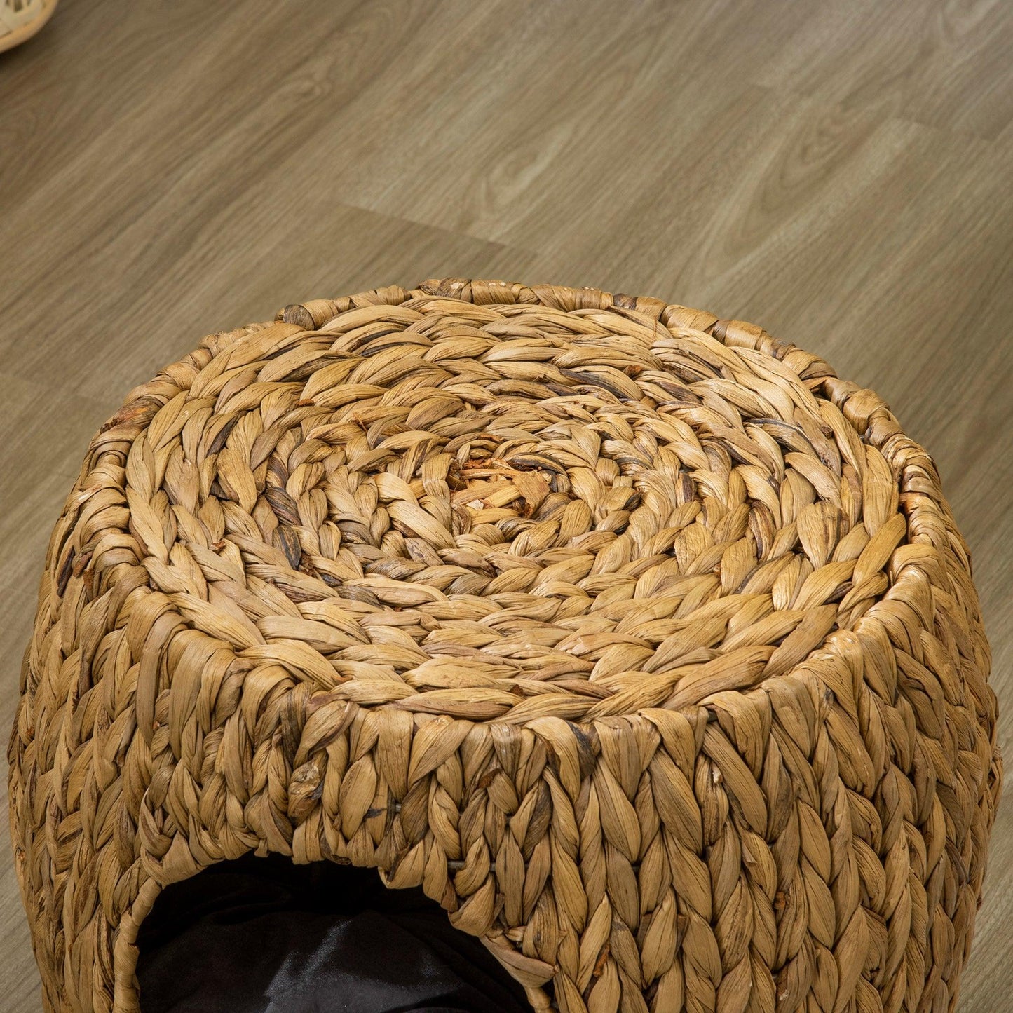 PawHut Wicker Cat Cave Stool: Indoor/Outdoor Bed - ALL4U RETAILER LTD