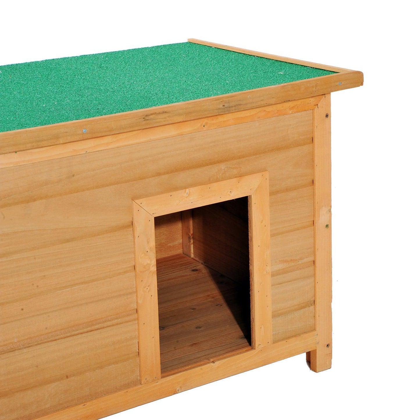 PawHut Wooden Dog Kennel House, Outdoor Waterproof - ALL4U RETAILER LTD