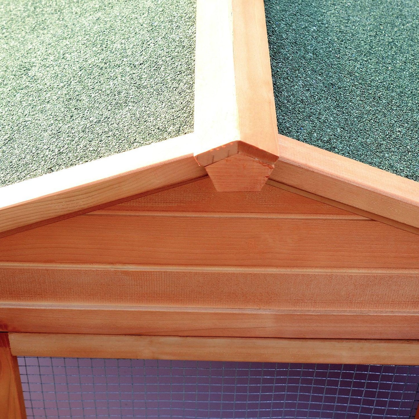 Pawhut Wooden Rabbit Hutch and Run - Large Outdoor Pet House - ALL4U RETAILER LTD