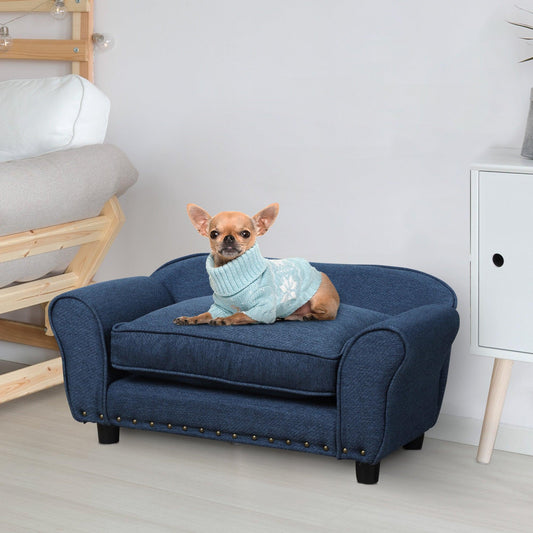 PawHut XS/S Dog Sofa: Comfy & Washable Lounge Bed - ALL4U RETAILER LTD