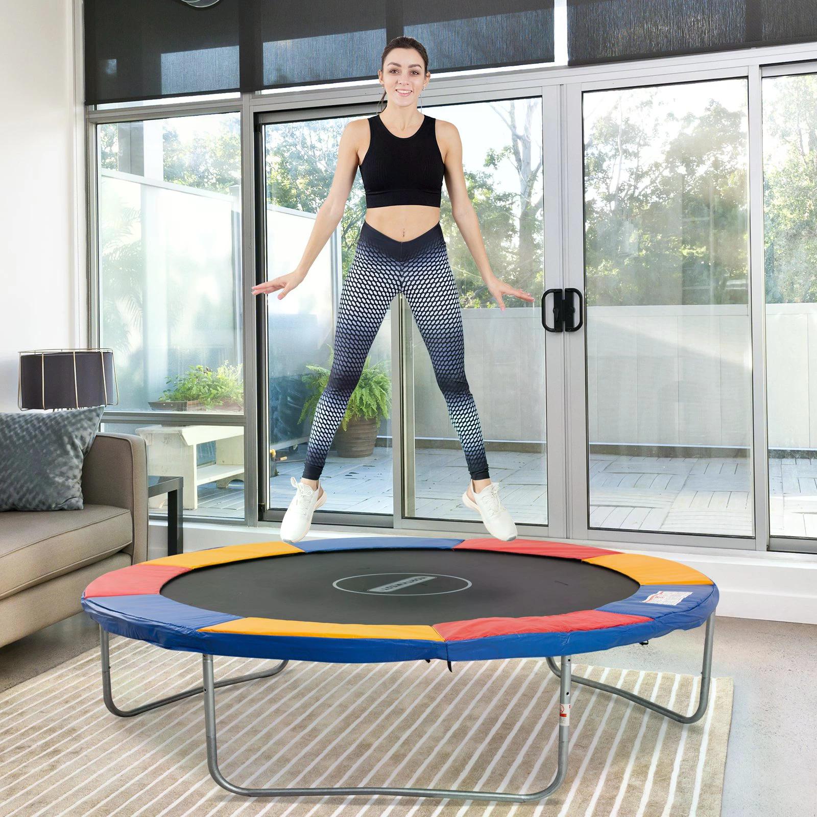 HOMCOM 10ft Trampoline Safety Pad with Multicoloured Foam Padding - UV-Resistant and Snug Fit - ALL4U RETAILER LTD