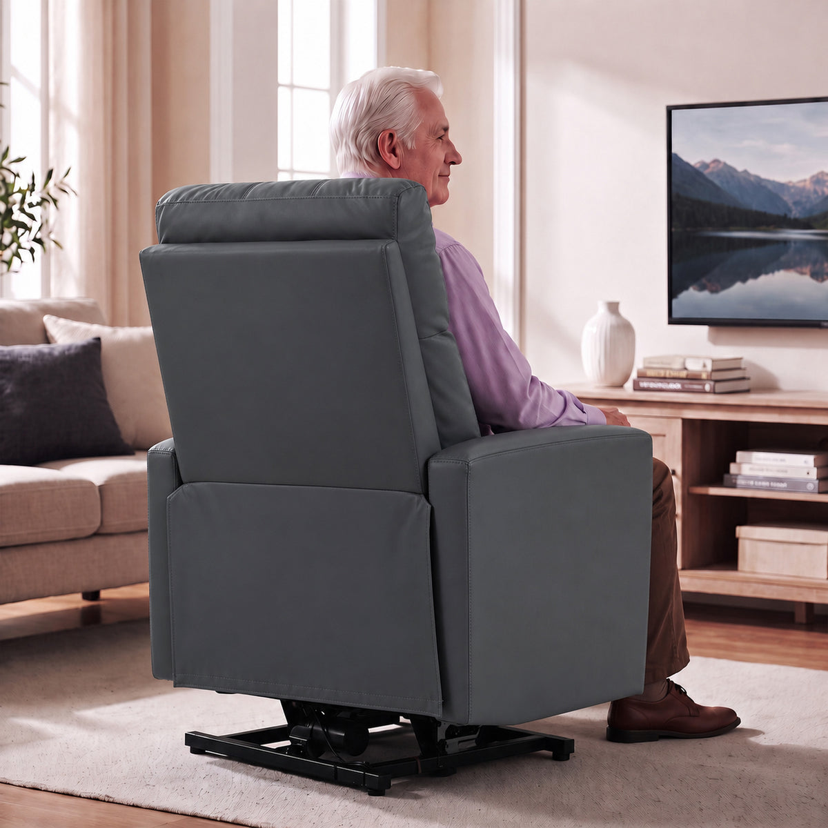 Homcom Power Lift Recliner Chair With Vibration Massage And Heat