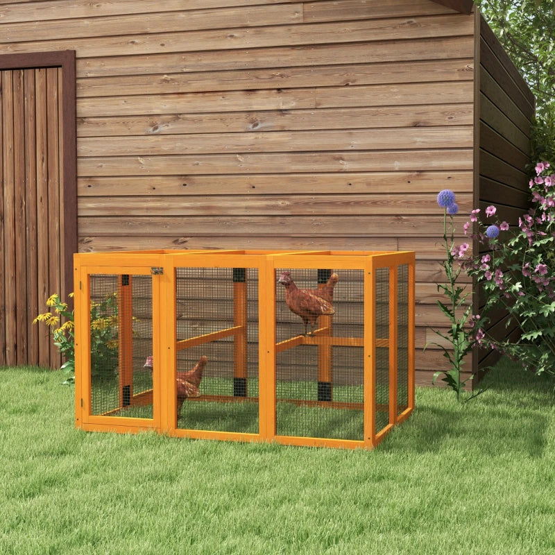 PawHut Wooden Chicken Coop with Combinable Design - Ideal Shelter for 1-3 Chickens - ALL4U RETAILER LTD