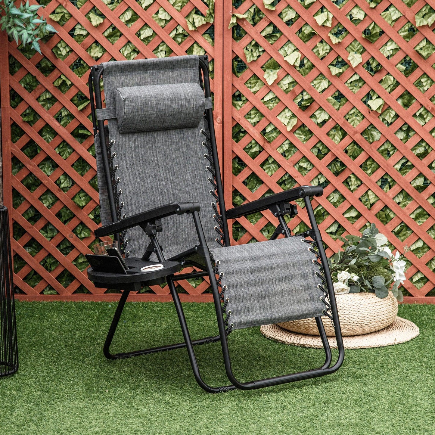 Outsunny Zero Gravity Garden Reclining Chair - ALL4U RETAILER LTD