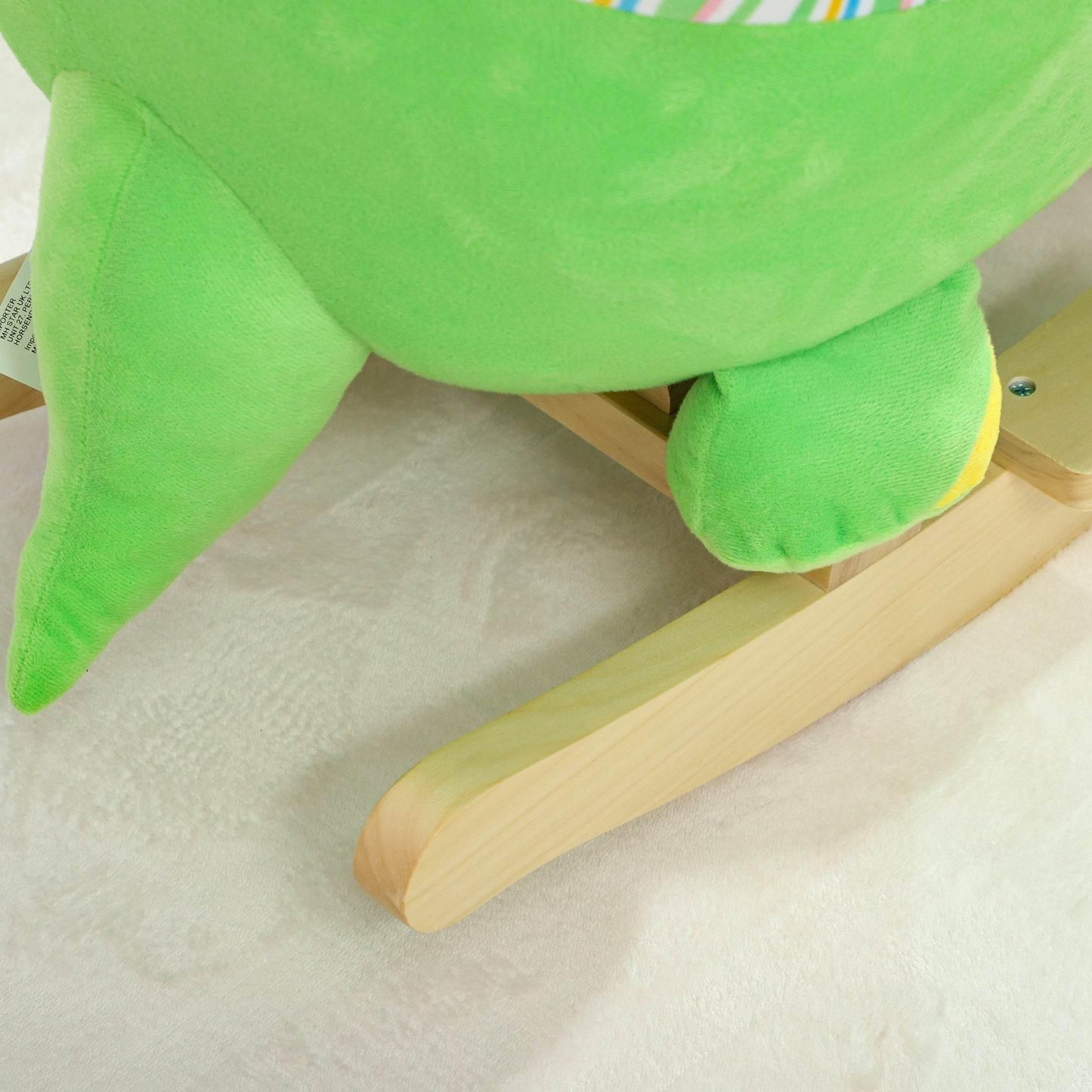 Green Plush Baby Rocking Dinosaur with Sounds and Safety Features for Toddlers 18-36 Months - ALL4U RETAILER LTD
