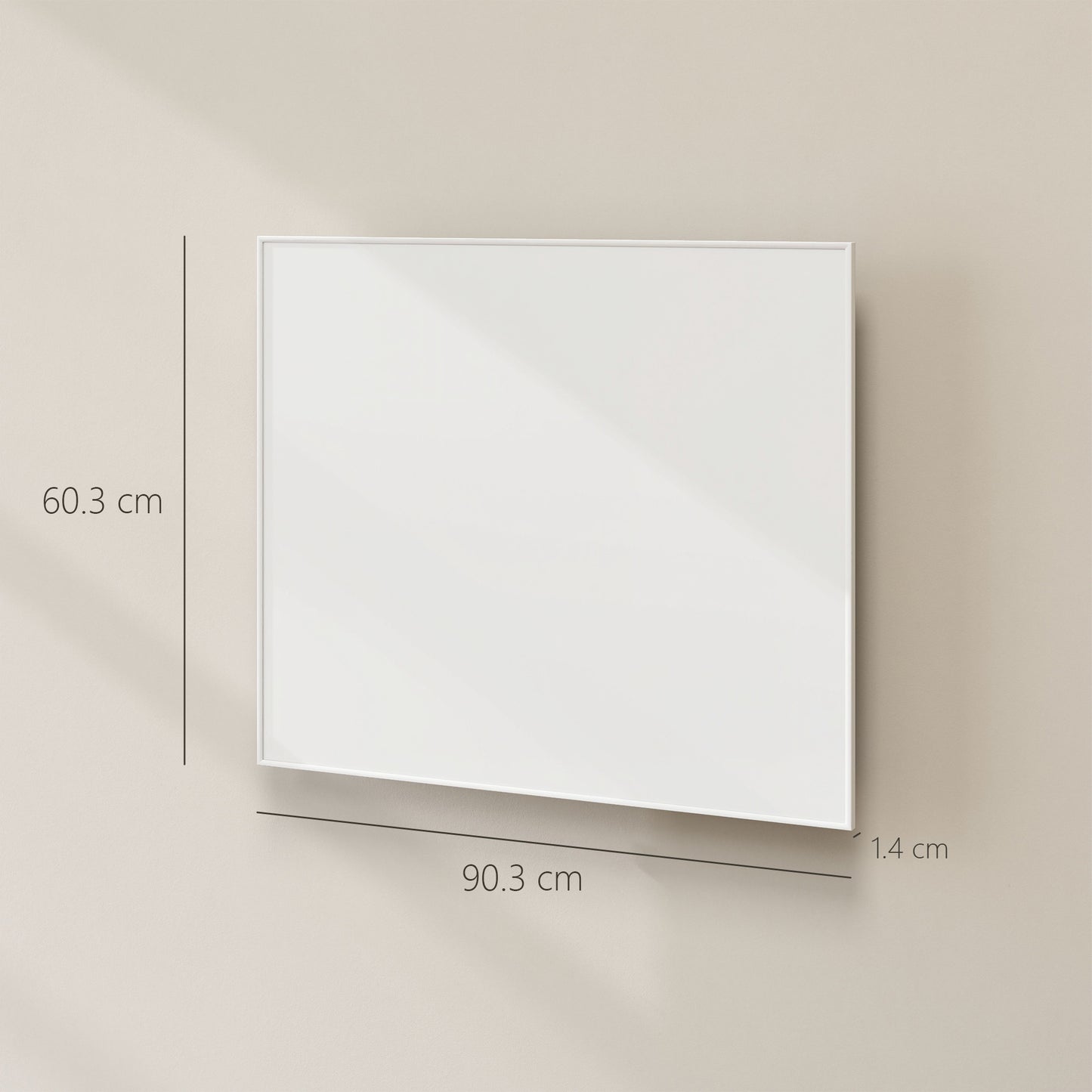 HOMCOM WiFi Smart Electric Heater Far Infrared Wall Mounted 520W With App Control And Scheduling For Cozy Heating