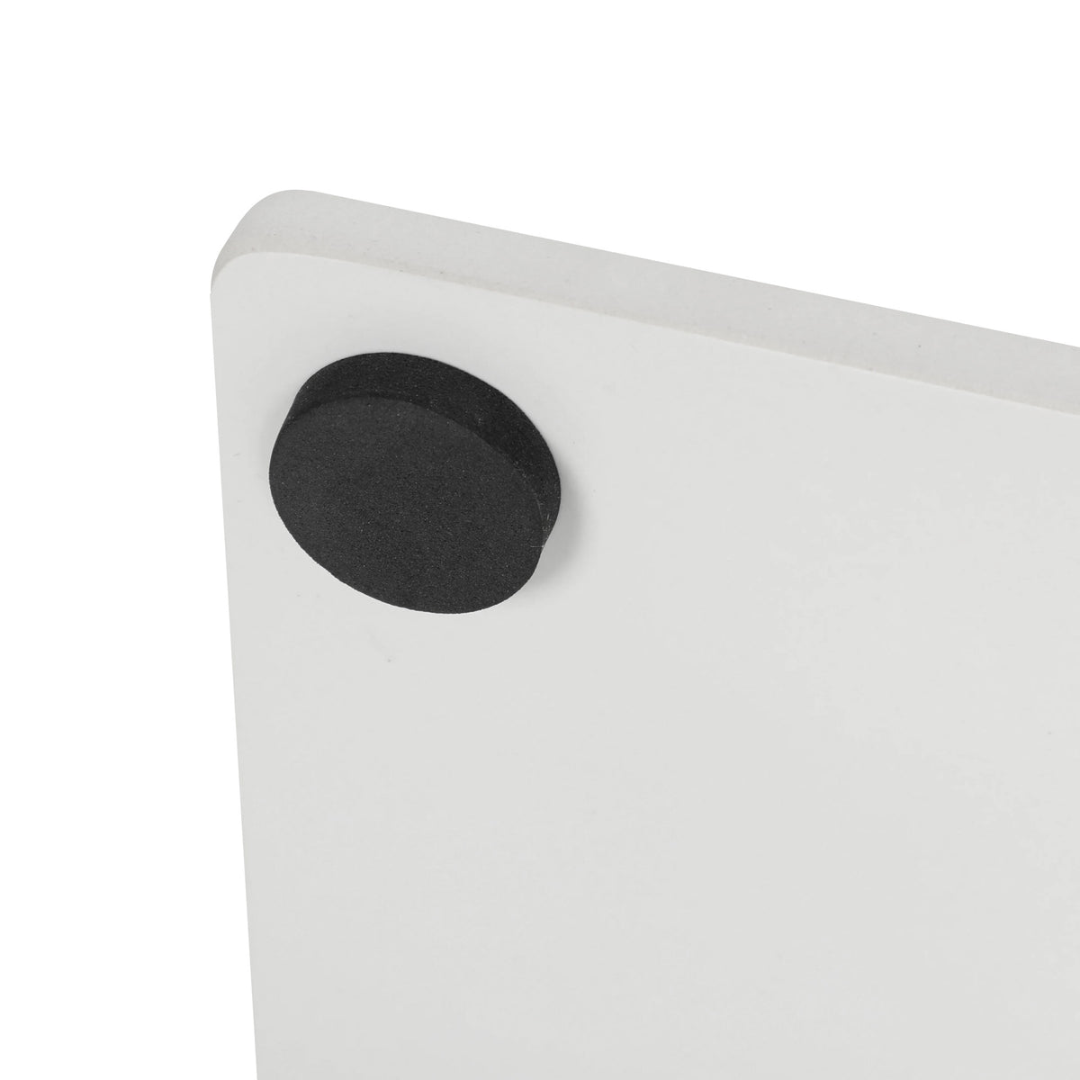 HOMCOM Garment Rack With Three Side Hooks And White Marble Base