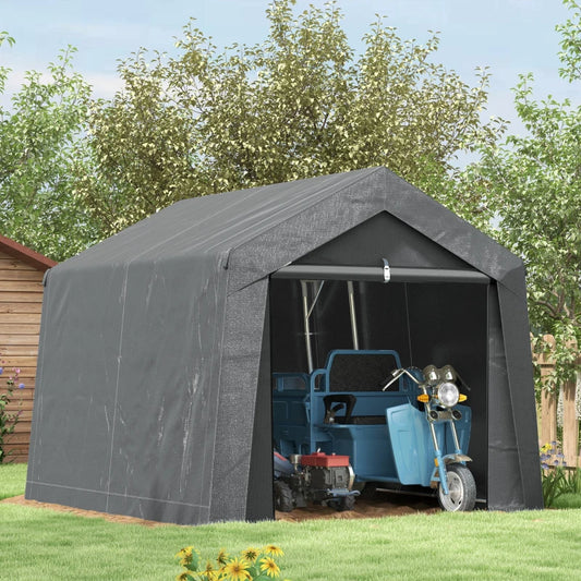 Outsunny 3 x 3m Waterproof Portable Shed - Garden Storage Tent with Ventilation Window for Bike, Motorbike, Garden Tools: Secure Your Outdoor Essentials
