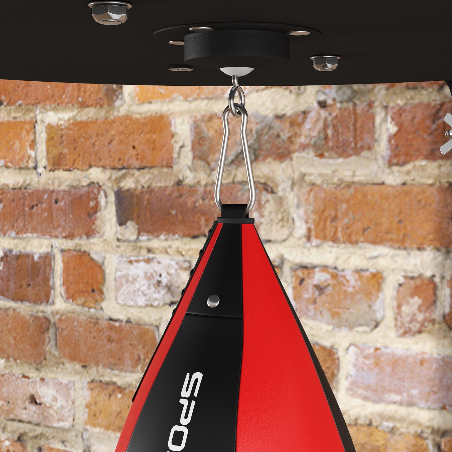 SPORTNOW Adjustable Height Wall-Mounted Speed Bag Training Station | Compact Boxing Kit - ALL4U RETAILER LTD